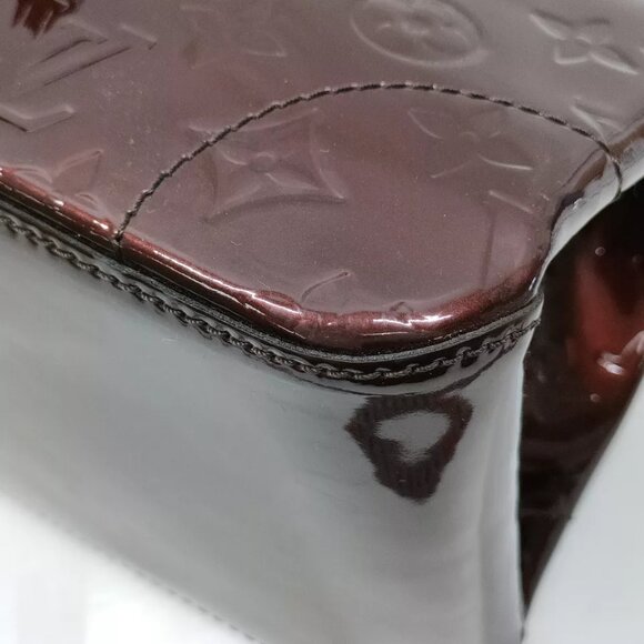 Louis Vuitton Burgundy and Tan Handbag - Picture 6 of 11